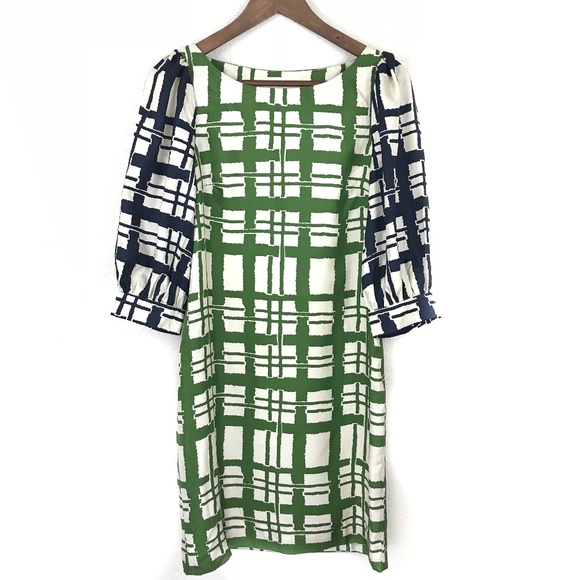 Anthropologie Dresses & Skirts - Anthropologie Maeve Broken Blocks Silk Shift Dress
